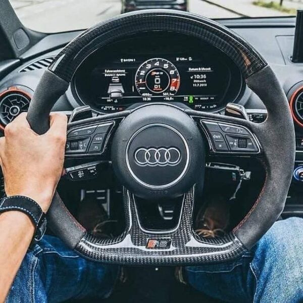 KT4 Audi Custom Carbon Fiber Steering Wheel Upgrades