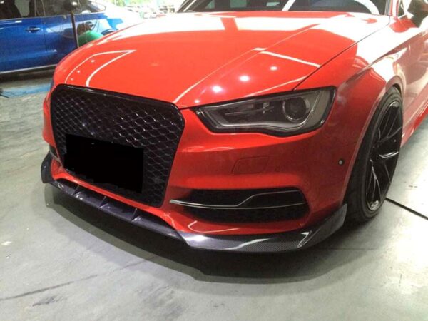 Carbon fiber Front Lip/Chin Spoiler Fit For Audi S3 2014+