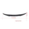 Carbon Fiber Rear Trunk Spoiler For AUDI A3 S3 RS3 2014-2020 - Image 4