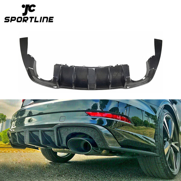 Carbon Fiber Facelift RS3 Rear Diffuser Lip for Audi RS3 8V Sedan 17-18