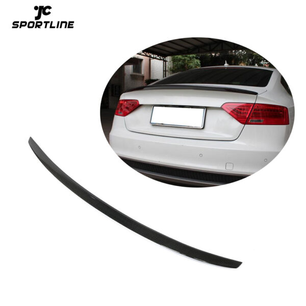 Carbon Fiber A5 Ducktail Spoiler for AUDI A5 Quattro S line Hatchback 4-Door 2011-2016 S Style