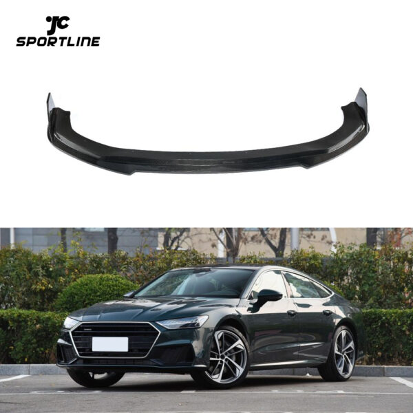 JC Sportline Carbon Fiber S7 Front Splitter Lip for Audi S7 A7 SLINE Type 4K8 Sportback 2019