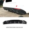 Black PP Car Rear Bumper Lip Diffuser Spoiler With Exhaust Tips for Alfa Romeo Giulia Sedan 4 Door 2016 2017 Quadrifoglio TI - Image 3