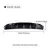 Black PP Car Rear Bumper Lip Diffuser Spoiler With Exhaust Tips for Alfa Romeo Giulia Sedan 4 Door 2016 2017 Quadrifoglio TI - Image 4