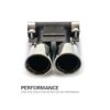 Stainless Steel Exhaust Pipes for Porsche Boxster Base, Convertible, & Cayman S Hatchback models 2009-2012 - Image 4