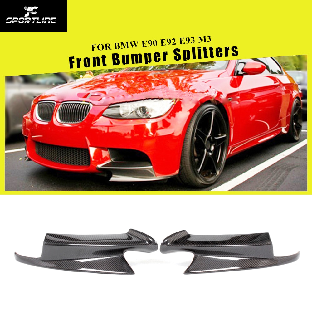 Carbon Fiber Frp Front Bumper Lip Splitters For Bmw 3 Series E92 E90 E93 07 13 Kt4 Performance