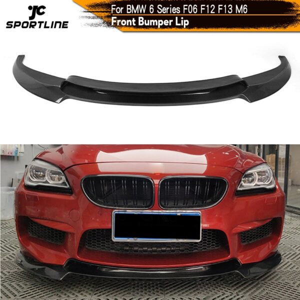 Front Bumper Lip Spoiler for BMW 6 Series 2014 - 2017