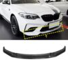 Carbon Fiber Front Bumper Lip Spoiler for BMW F87 M2 Competition 2017 - 2020 - Image 3