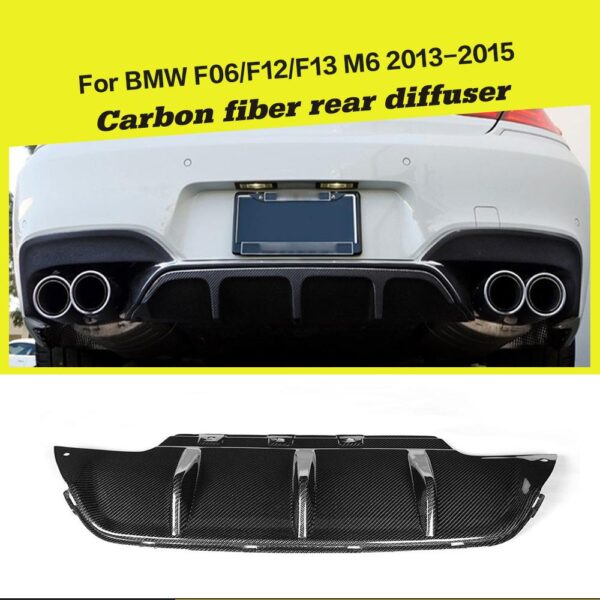 Rear Bumper Diffuser Spoiler for BMW 6 Series Bumper 2012 - 2017