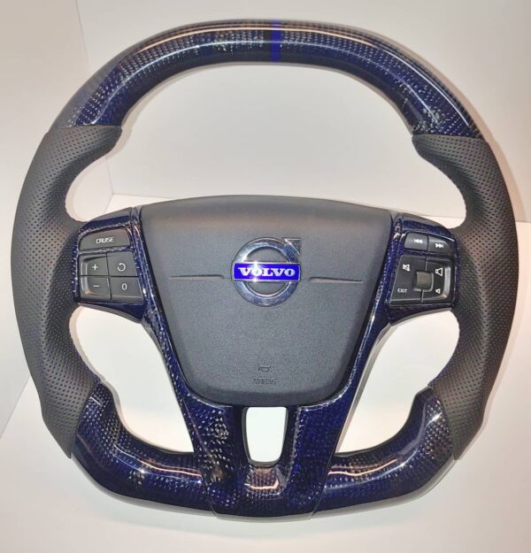 KT4 Volvo P3 Blue Camouflage Carbon Steering Wheel (No Paddles) | KT4