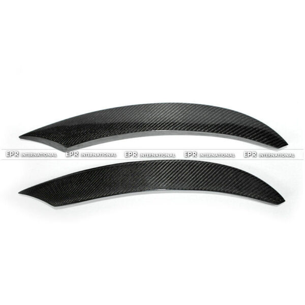 Mercedes Benz C-Class W205 4door（2door） 15- 16 Front Bumper Middle Canards Glossy CF 2PCS