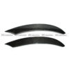 Mercedes Benz C-Class W205 4door（2door） 15- 16 Front Bumper Middle Canards Glossy CF 2PCS - Image 2