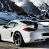 Porsche 2005-2012 Cayman 987 TA Style Rear Trunk with Spoiler - Image 3