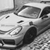 Porsche Cayman 981 GT4 Style front bumper with front lip & Fog light cover 3PCs - Image 4