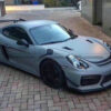 Porsche Cayman 981 GT4 Style front bumper with front lip & Fog light cover 3PCs - Image 3